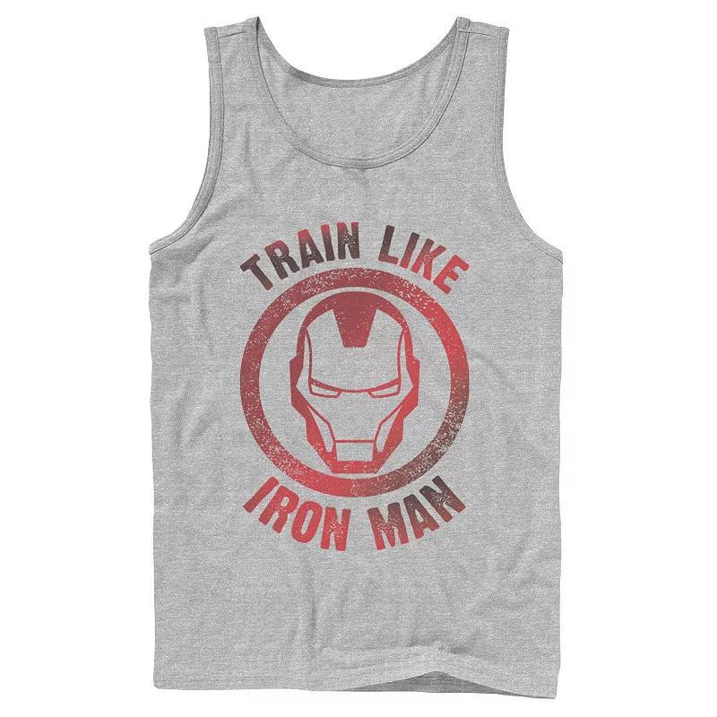 Mens Marvel Built Like Ironman Icon Tank Top, Boys Athletic Grey Product Image