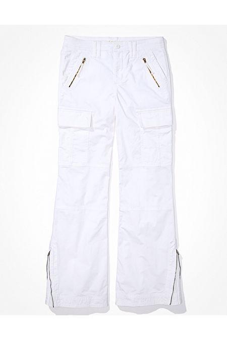 AE Snappy Stretch Low-Rise Baggy Flare Pant Womens White 20 Regular Product Image