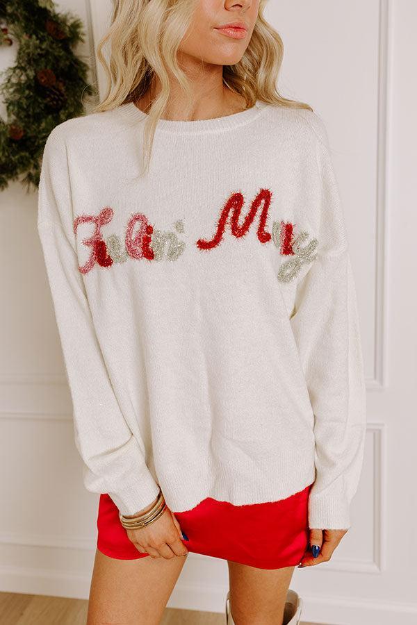 Feelin' Merry Tinsel Sweater Product Image