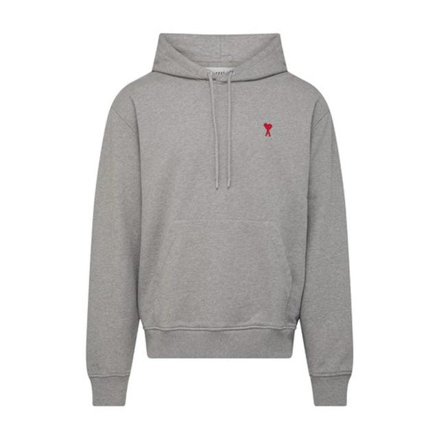 AMI ALEXANDRE MATTIUSSI Ami De Caur Hoodie In Heather Grey Product Image