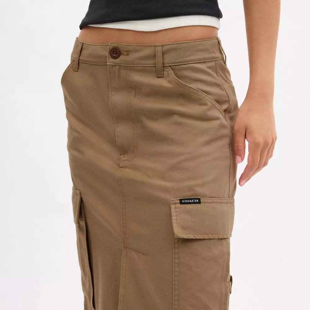 Cargo Maxi Skirt In Organic Cotton Product Image