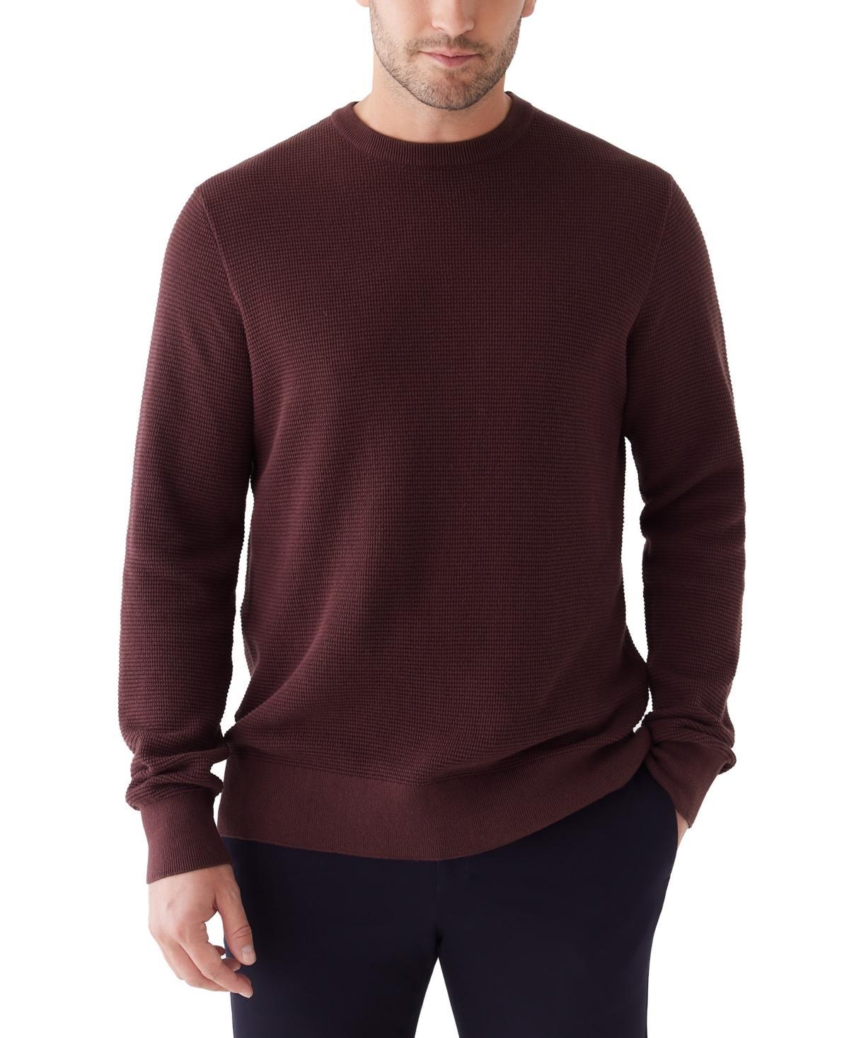 Frank And Oak Mens Cotton Waffle Crewneck Sweater Product Image