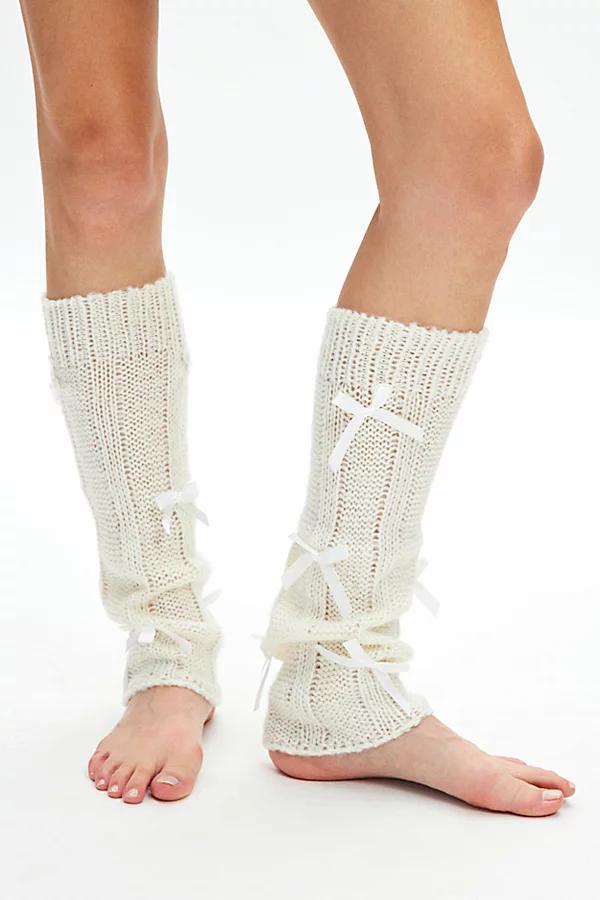 Femme 3D Bow Leg Warmer Womens at Urban Outfitters Product Image