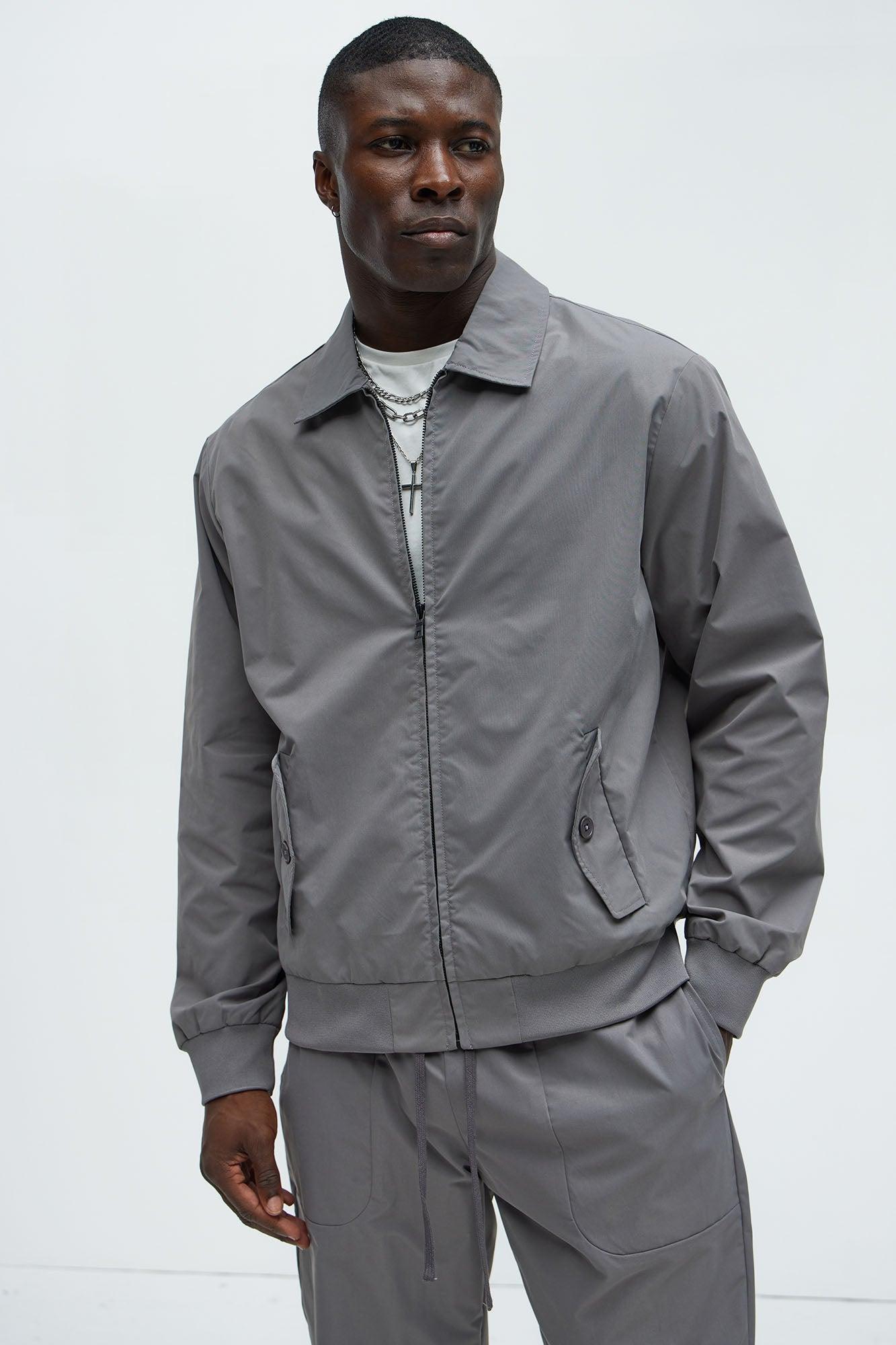 Ansel Tech Zip Jacket - Charcoal Product Image