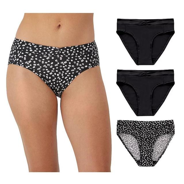 Womens Maidenform 3-Pack Everyday Luxe High Leg Panties DM3THB Product Image