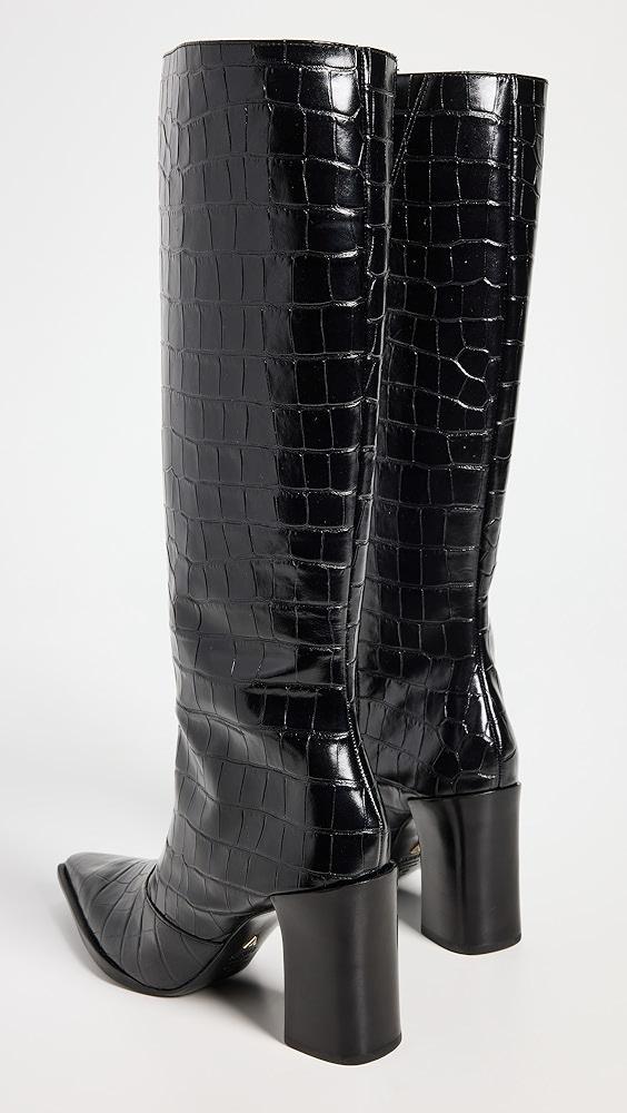 Schutz Raffaela Up Croco Block Boots | Shopbop Product Image