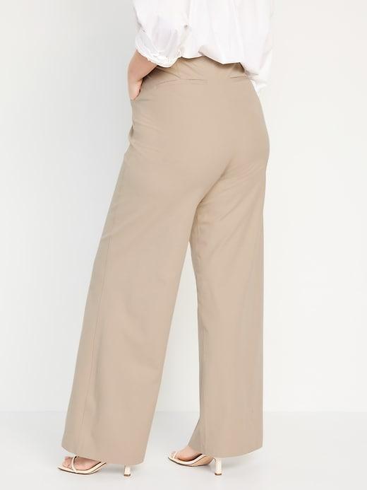 High-Waisted Pull-On Pixie Wide-Leg Pants Product Image