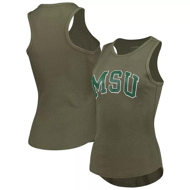 Womens Olive Michigan State Spartans Adrienne Tank Top Product Image