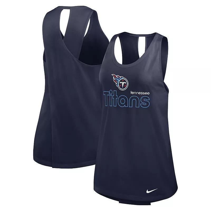 Womens Nike Tennessee Titans Performance Tank Top Blue Product Image