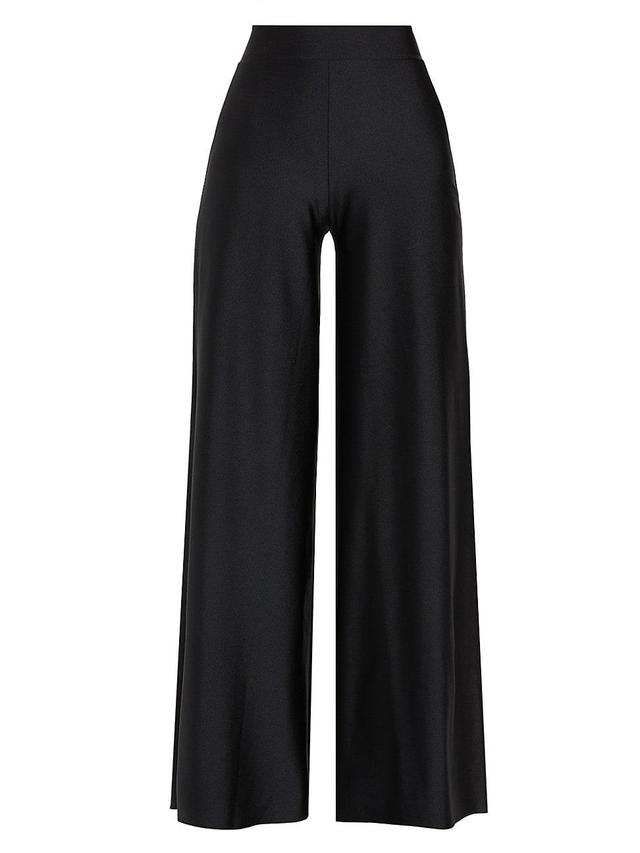 Womens Skyla Wide-Leg Satin Pants Product Image