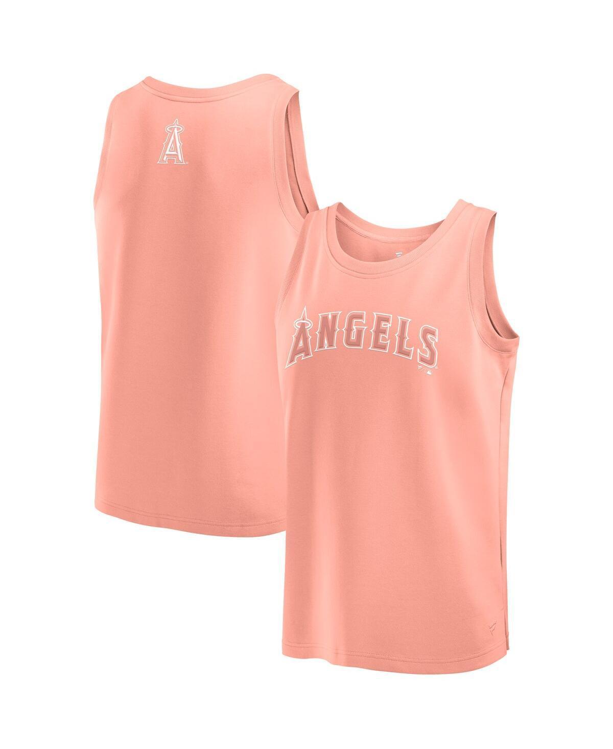 Mens Fanatics Coral Los Angeles Angels Elements Tank Top Product Image