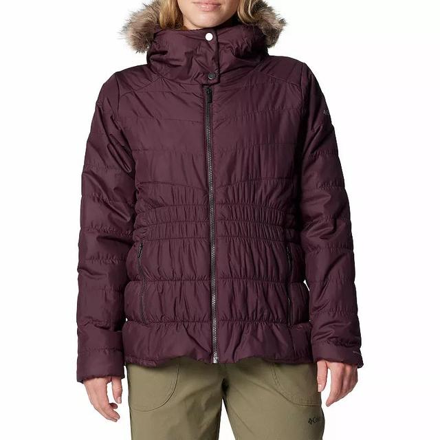 Womens Columbia Sparks Lake III Faux-Fur Hooded Jacket Dark Grey Product Image