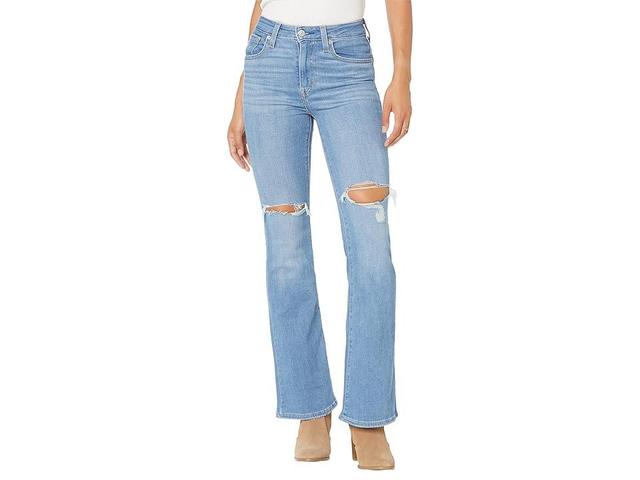 Levi's(r) Womens 726 High-Rise Flare (Light Indigo Destructed) Women's Jeans Product Image