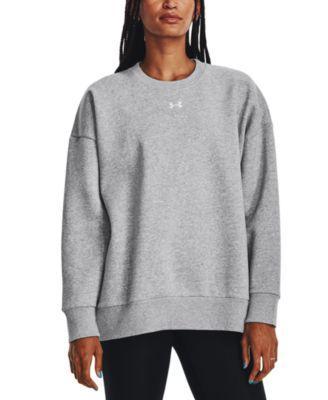 Womens UA Rival Fleece Oversized Crew Product Image