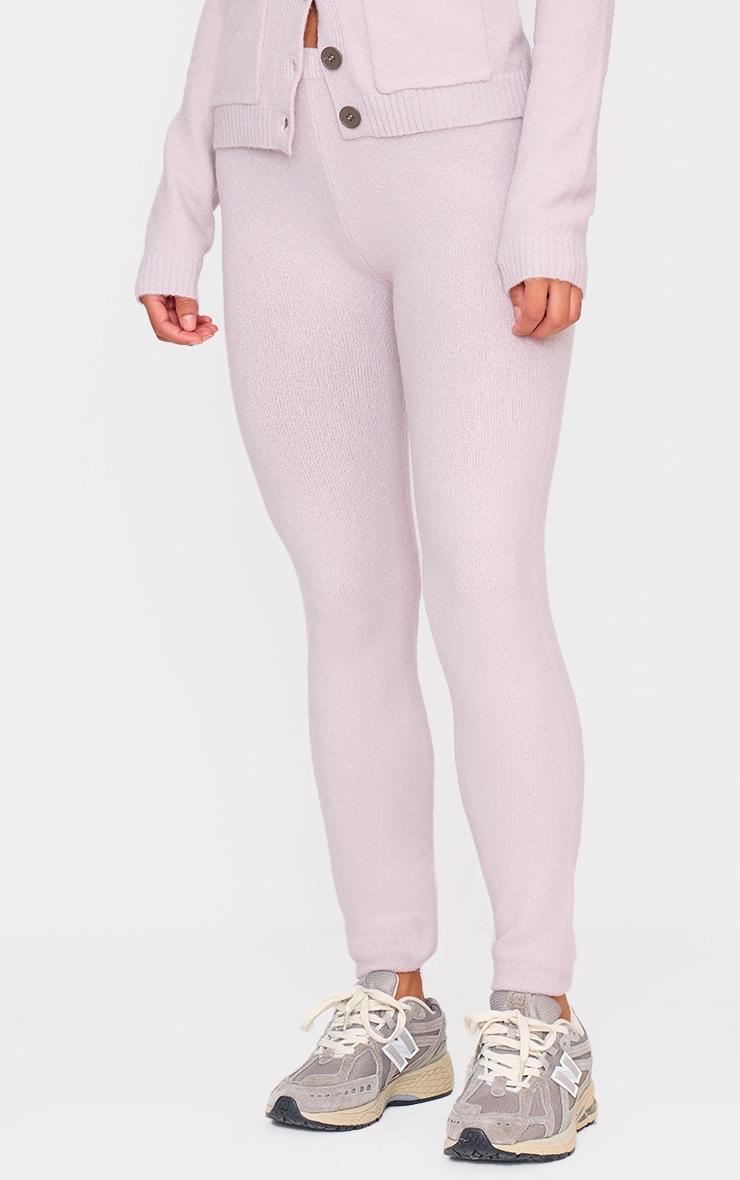 Mauve Basic Knit Leggings product image