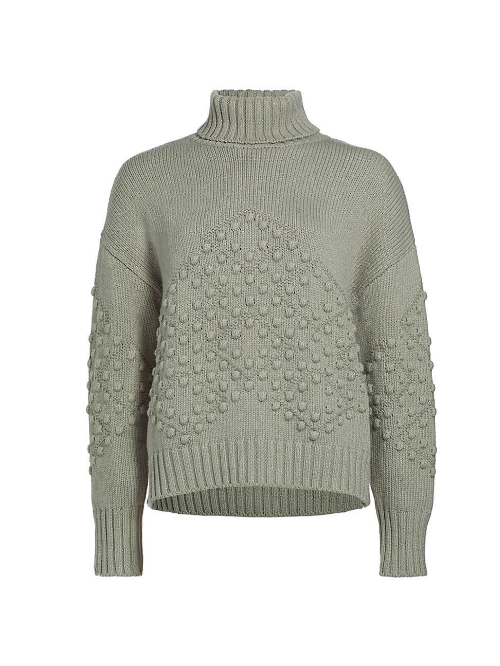 Womens Elvira Cotton-Blend Turtleneck Sweater Product Image