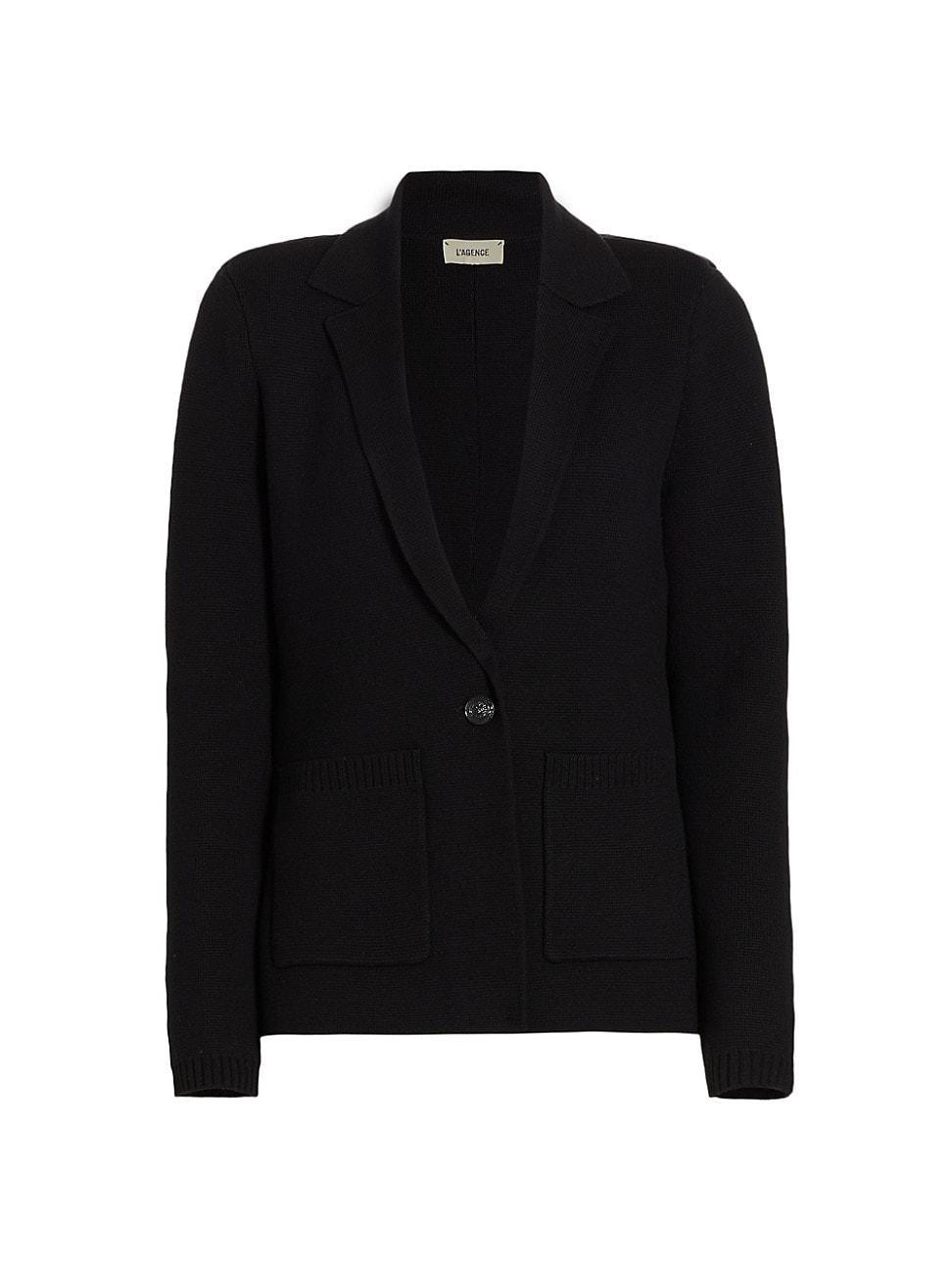 Womens Lacey Knit Blazer Product Image