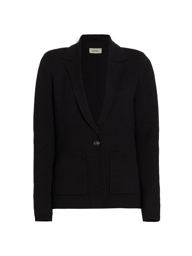 Womens Lacey Knit Blazer Product Image