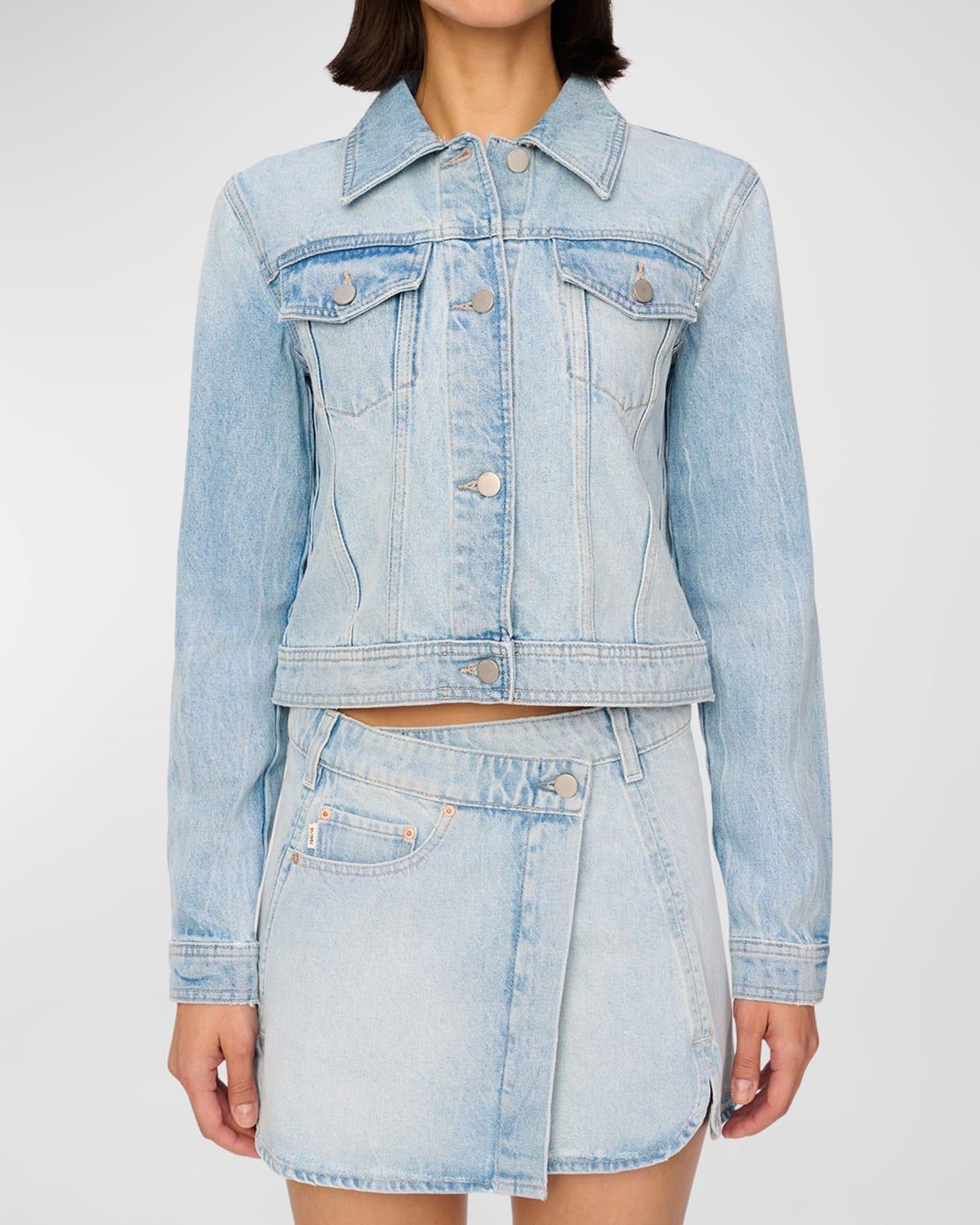 Womens Vika Classic Denim Fountain Jacket Product Image