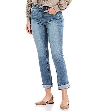 Democracy Absolution Cuffed Hem Girlfriend Jeans Product Image