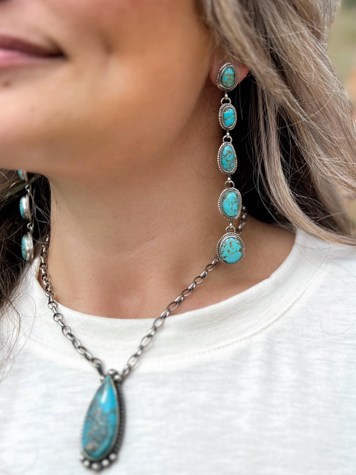 Cinco Turquoise Drop Earrings Product Image