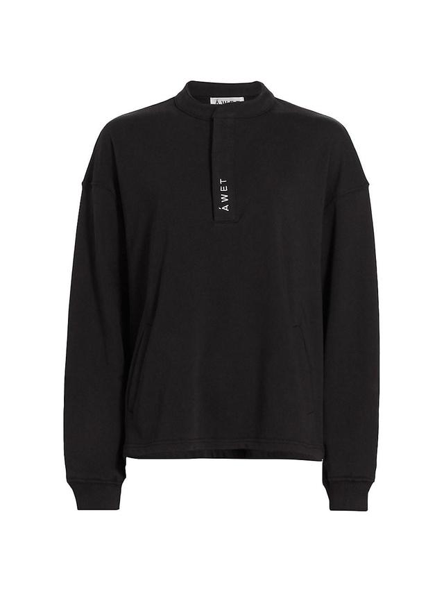 Mens Caloue Henley Sweater Product Image