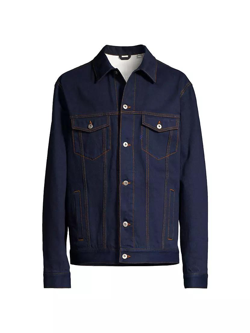 Denim Button-Front Jacket product image