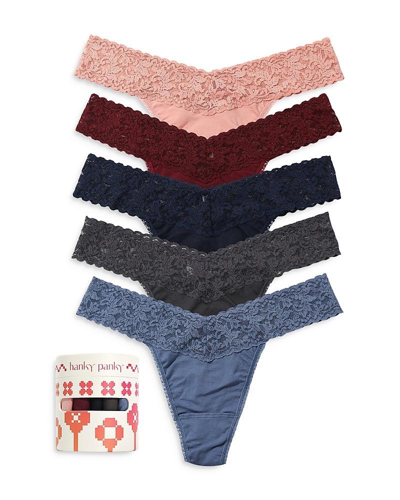 Hanky Panky Signature Original-Rise Thongs, Set of 5 Product Image