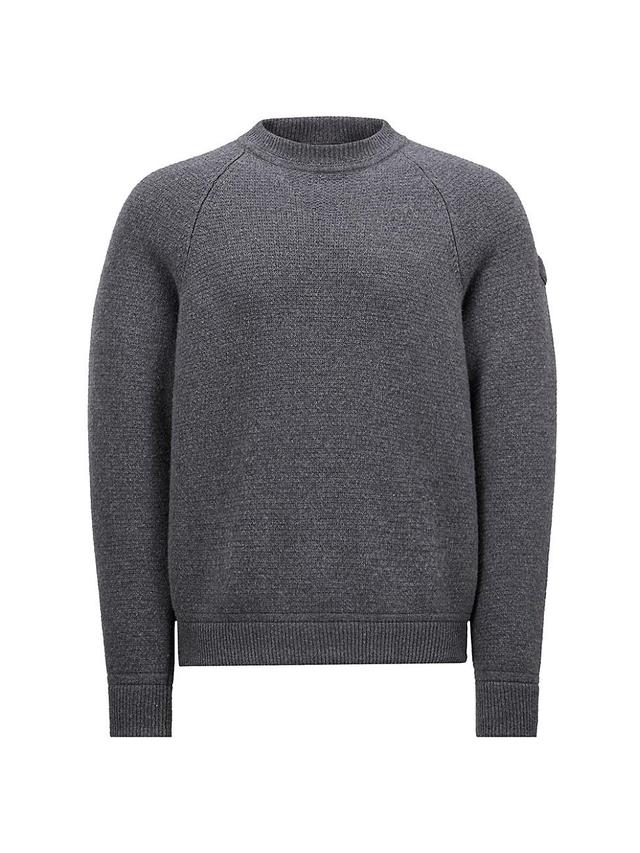 Mens Wool Cashmere Crewneck Sweater Product Image