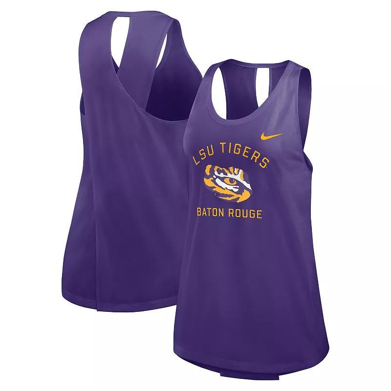 Womens Nike LSU Tigers Primetime Open Back Tank Top product image