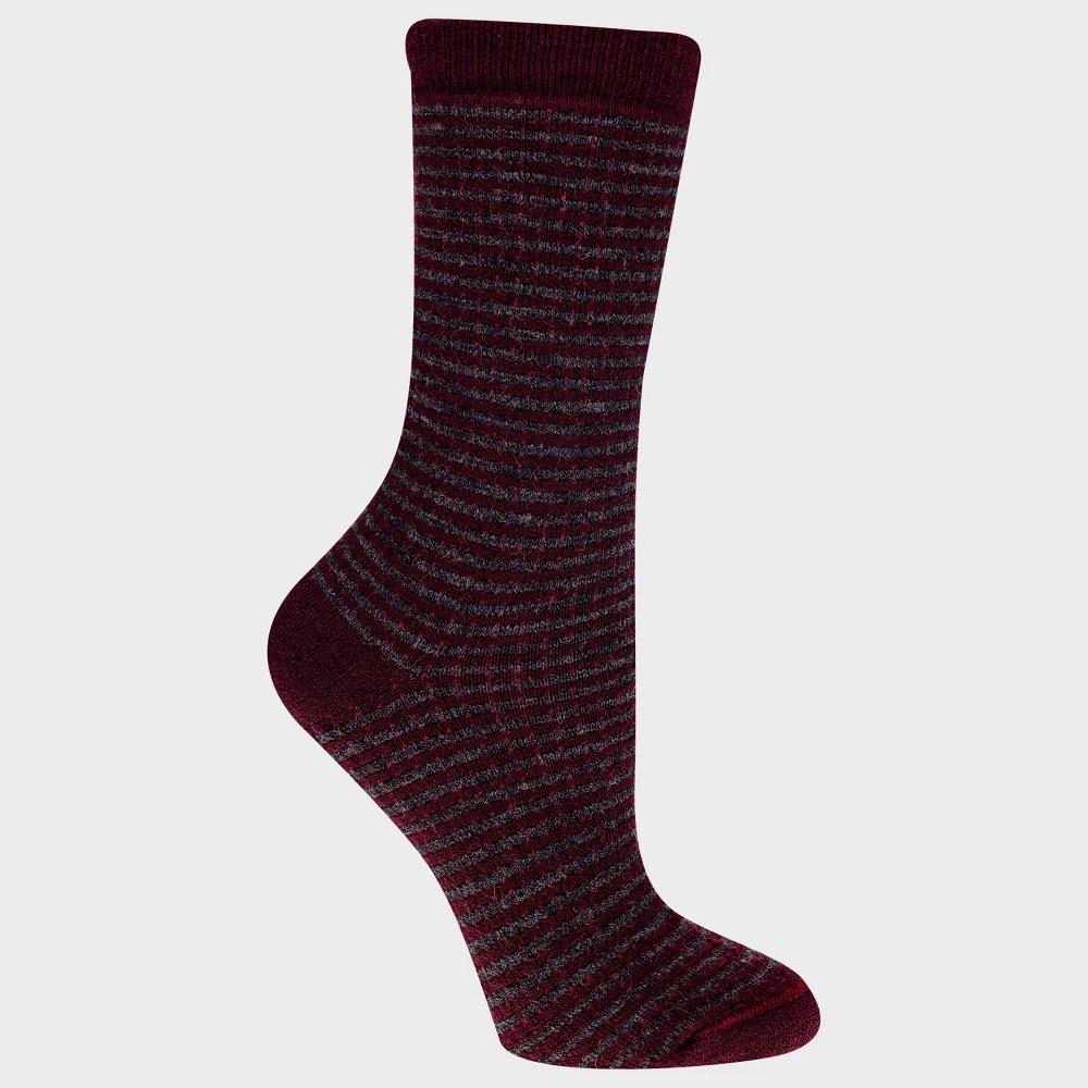 Alaska Knits Womens Striped Thermal Wool Blend Midweight Boot Socks 4-10 Product Image