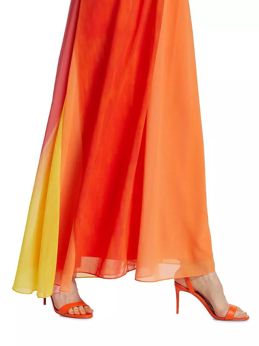 Sunset Stripe Strapless Dress Product Image