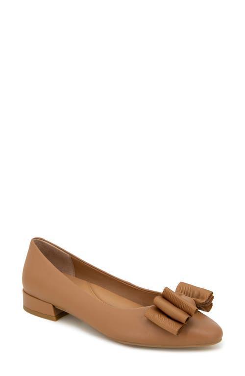 Gentle Souls by Kenneth Cole Atlas Flat (Camel Leather) Women's Shoes Product Image