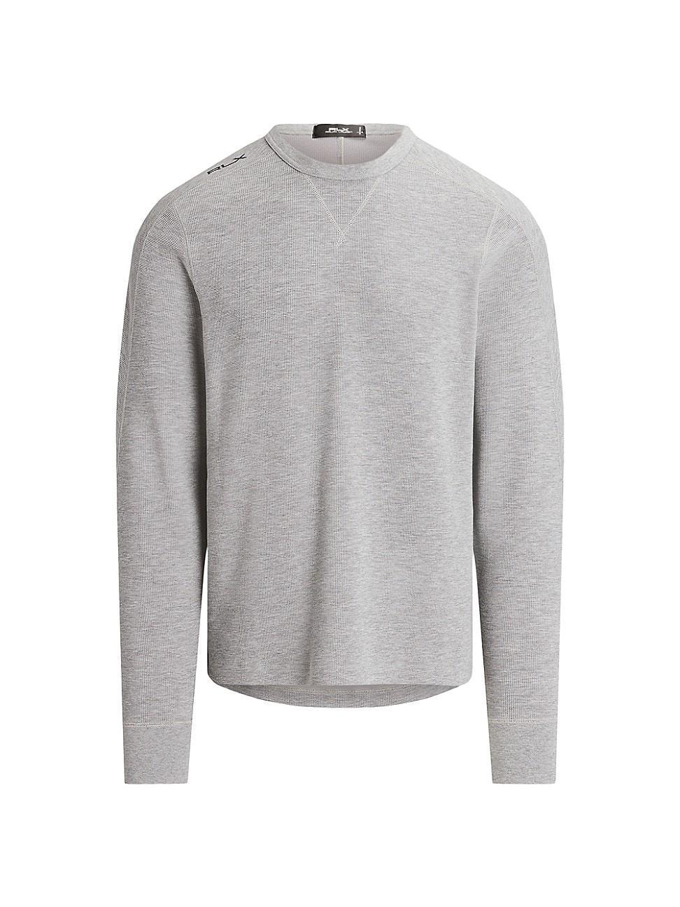 Mens Waffle-Knit Crewneck Sweatshirt Product Image