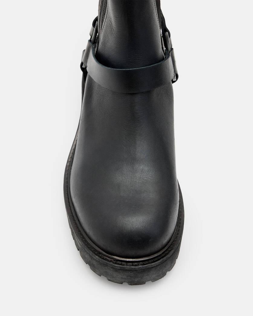 Hank Leather Biker Boots Product Image