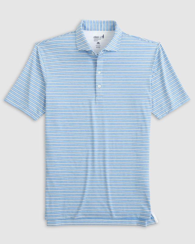 johnnie-O Thorton Striped Jersey Performance Polo Product Image