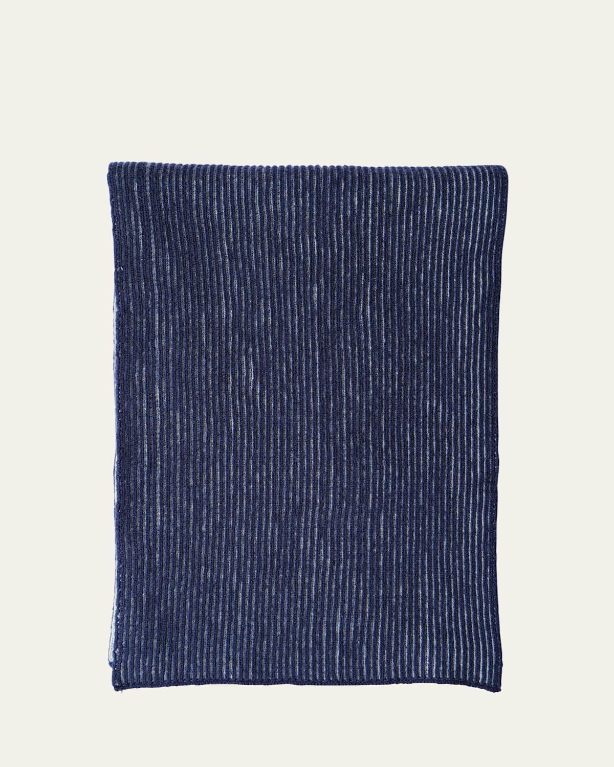 Mens Cashmere Rib Scarf Product Image