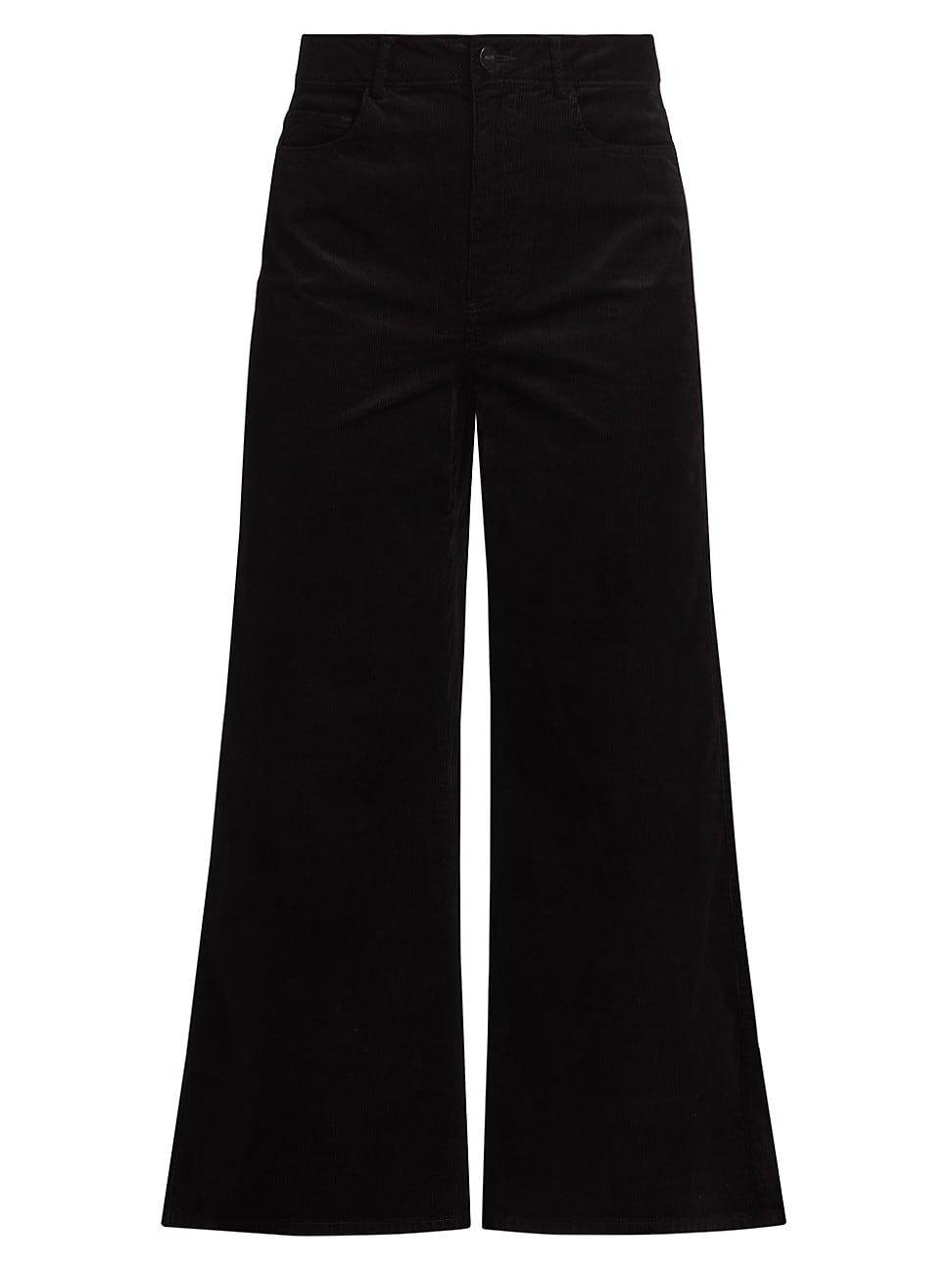 Womens Harper Corduroy Crop Wide-Leg Pants Product Image