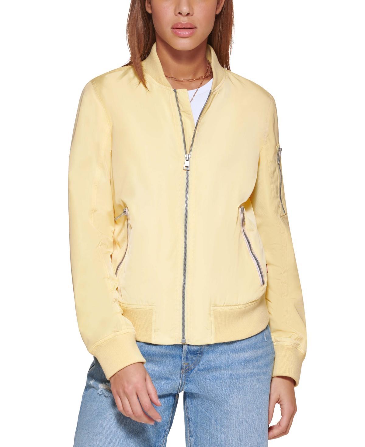 Levis Womens Lightweight Zip-Detail Bomber Jacket Product Image