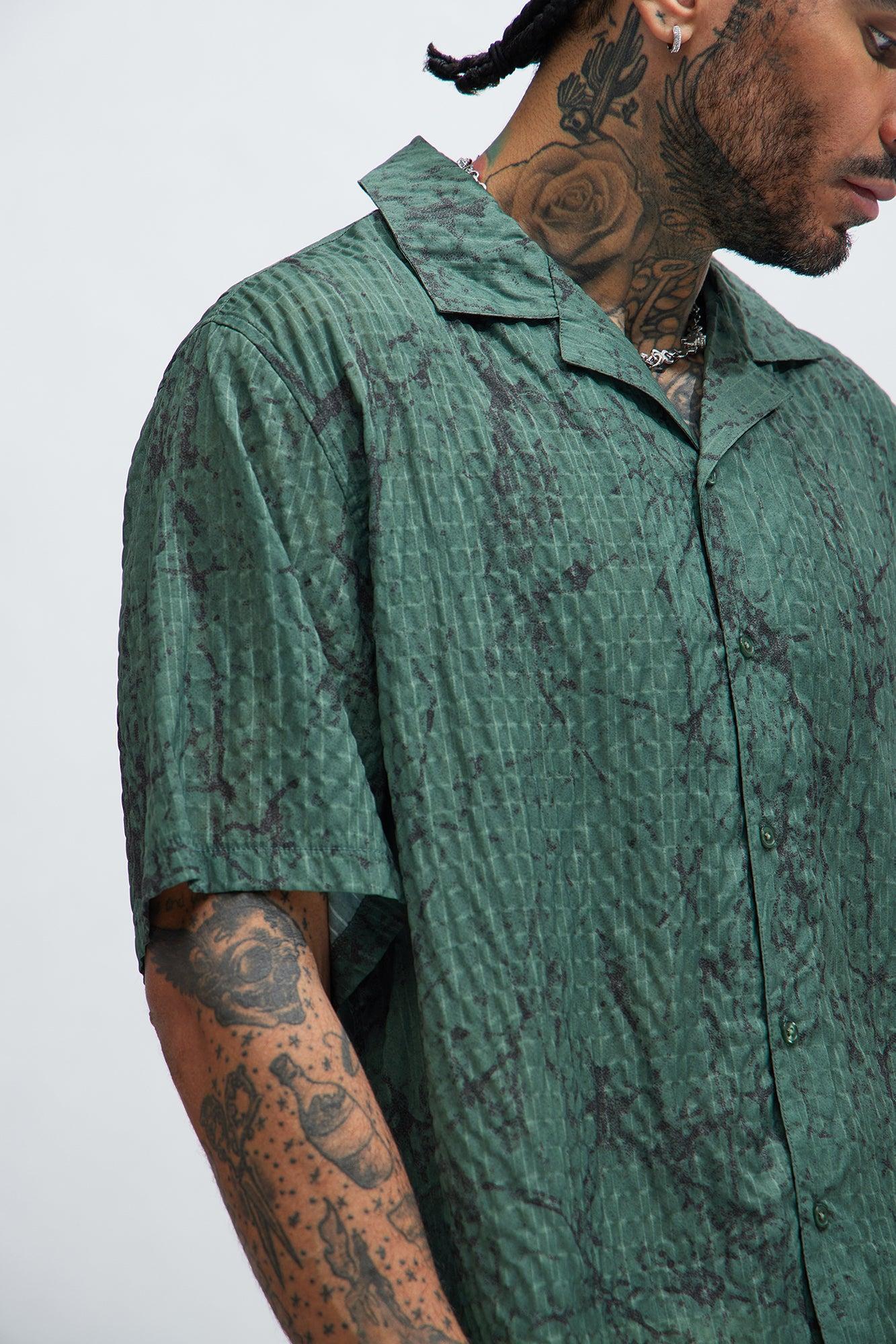 Bayou Textured Shirt - Olive Product Image