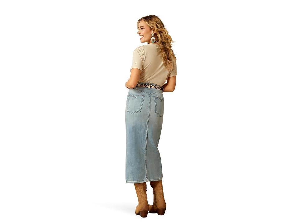 Ariat Denim Midi Skirt (Spain) Women's Skirt Product Image