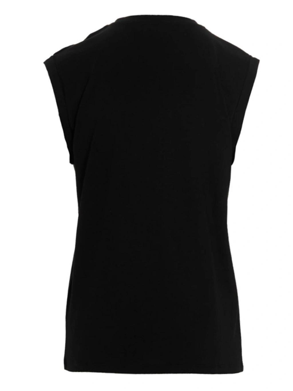 Logo-print Sleeveless Top In Black Product Image