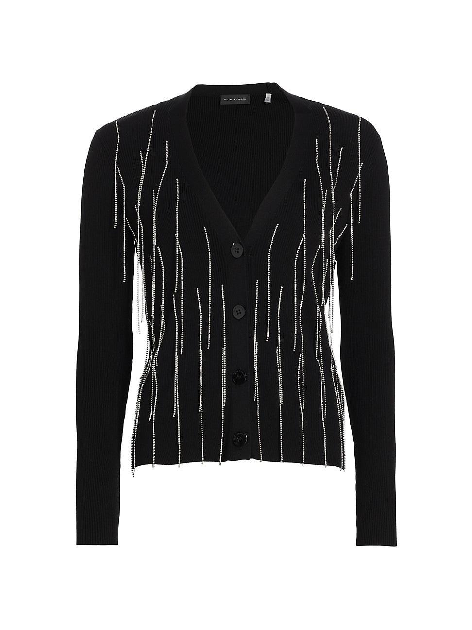 Womens The Brittany Rhinestone Cardigan Product Image