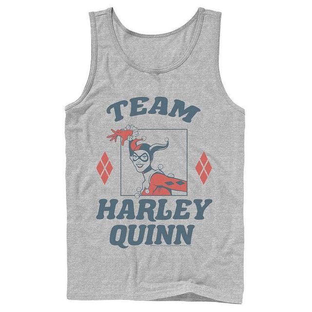 Mens Batman Team Harley Quinn Vintage Portrait Tank Top Product Image