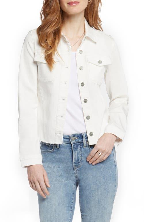 NYDJ Fray Hem Denim Jacket Product Image