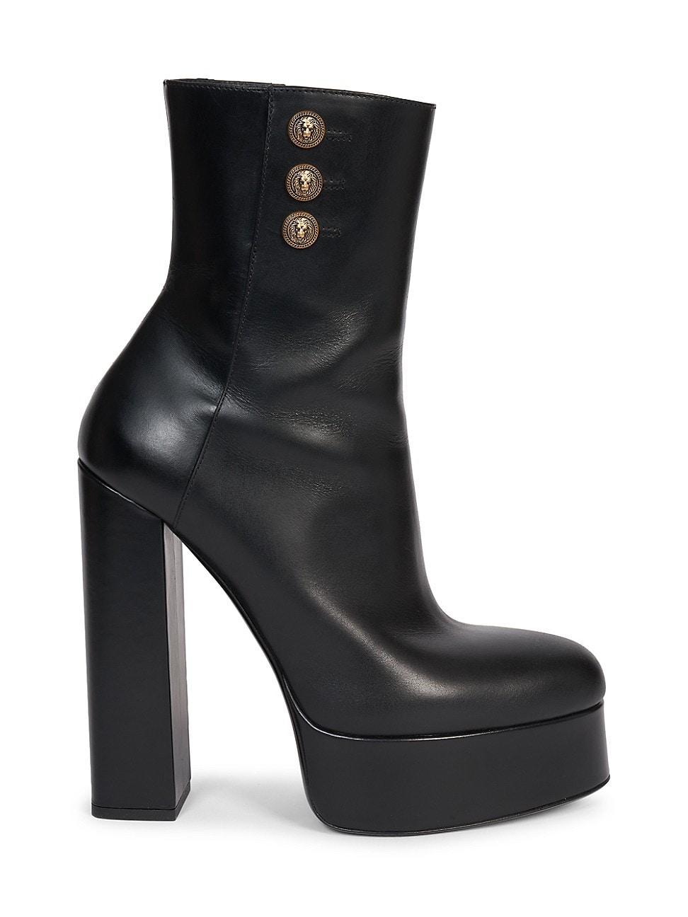 Womens Brune 95MM Leather Ankle Boots Product Image