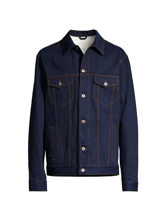 Mens Denim Button-Front Jacket Product Image