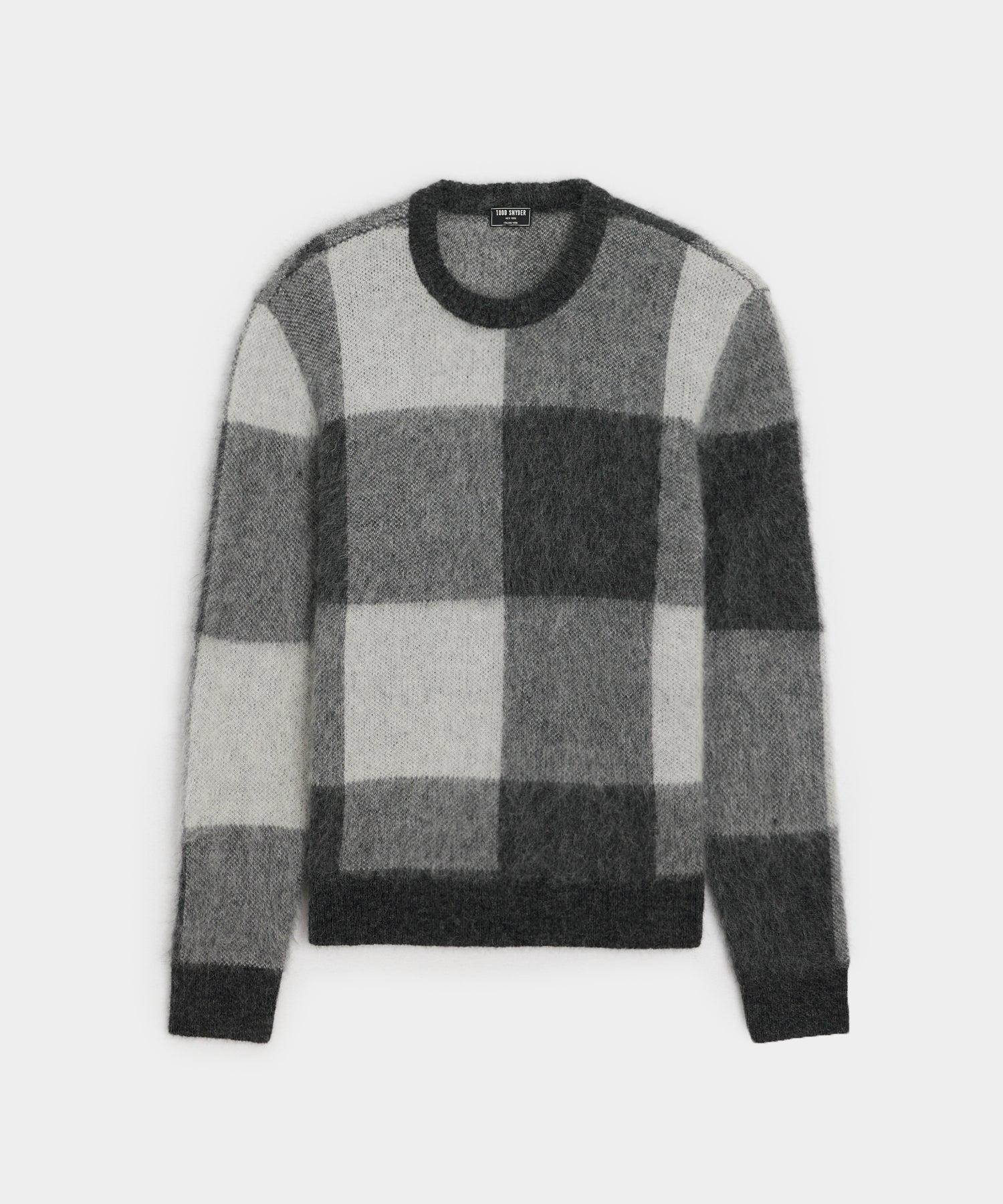 Brushed Buffalo Check Crewneck Sweater Product Image