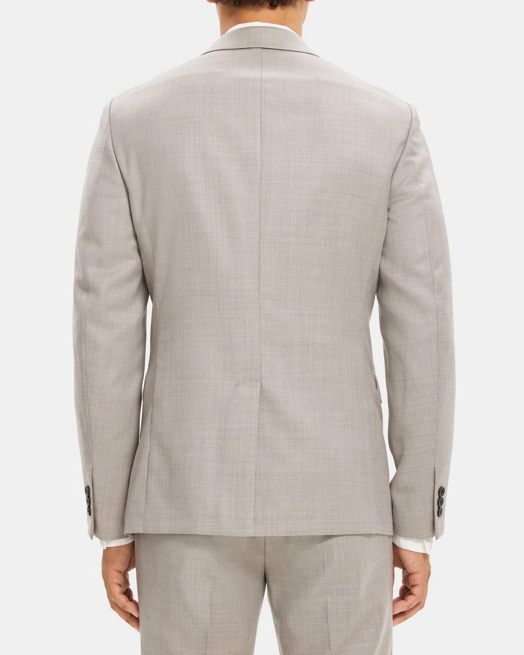 Unstructured Blazer in Textured Wool Product Image