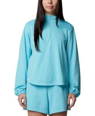 Womens Columbia Trek French Terry Half-Zip Pullover Sweatshirt Product Image